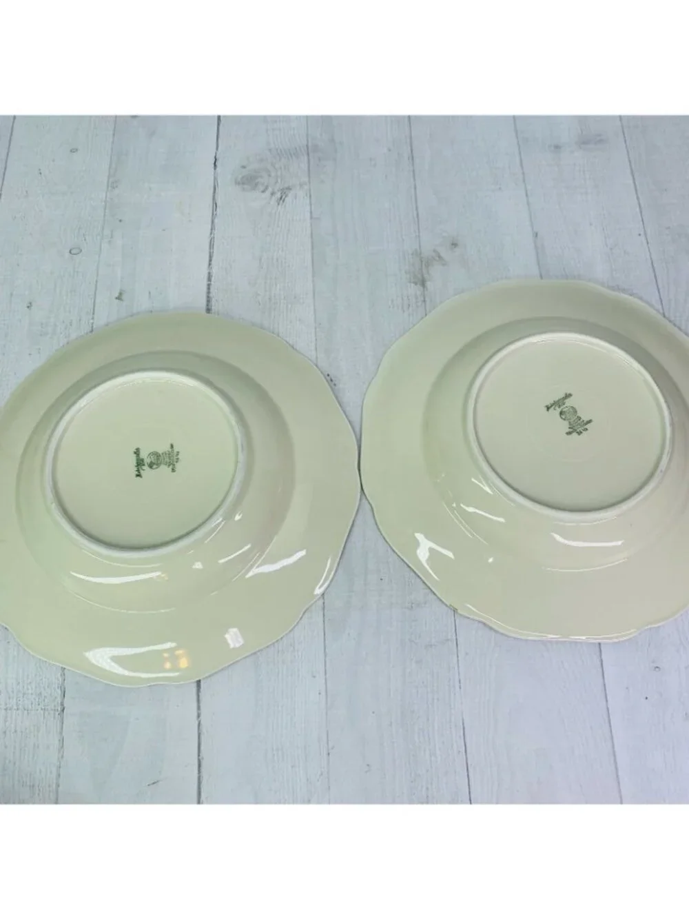 Hutschenreuther Selb WEIMAR Bavaria Germany Gold Large Rim Soup Pasta Bowl Set 6